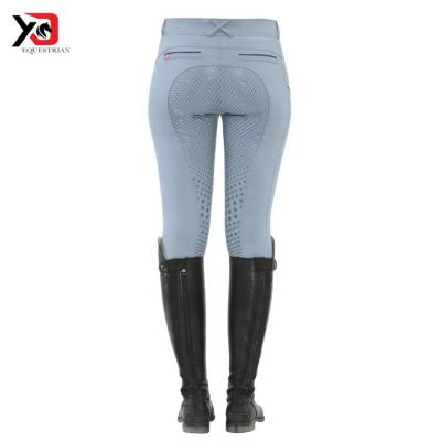 China Durable High Waist Equestrian Breeches With Side Pockets Riding Ankle Breeches Jodhpur Pants for sale