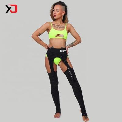 China Durable Sexy XD Pole Wear High Waist Dance Clothes Pole Dance Grip Spats Chaps for sale