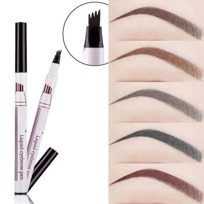 China 1Pcs Women Waterproof Makeup Sketch Liquid Waterproof Tint Pen Liner Long Lasting Eyebrow Eyebrow Pencil Brown Tattoo Dye|Eyebrow for sale