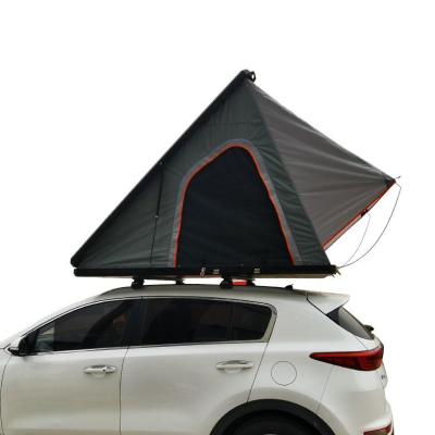 China Straight Bracing Type Customized Folding Clamshell Roof Top Tent Exporters Truck Outdoor Aluminum Triangle Hard Shell Roof Top Tent For Tents Camping for sale