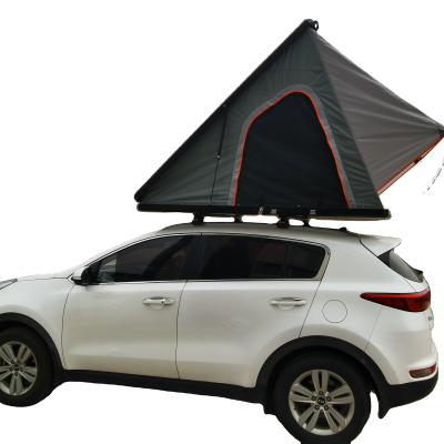 China Triangle Fast Auto Durable Hardshell Aluminum Car Roof Extended Top Opening Type Tent For Outdoor Camping for sale