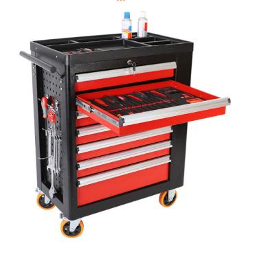 China Factory Single Heavy Duty Multi Color Workshop Drawer Mobile Trolley Custom Metal Storage Trolley Cart for sale