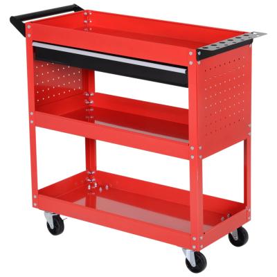 China Factory Custom High Quality Single Trolley Metal Tool High Loading Storage Trolley Convenient Industrial Trolley for sale