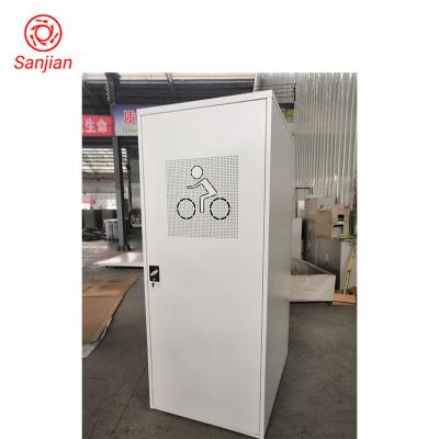 China Modern Hot Sale Vertical Bicycle Locker For Sale Outdoor Metal Bicycle Storage Locker Metal Furniture Bike Lockers for sale