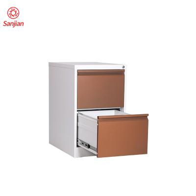 China Factory Style New Office Design Furniture A4 Modern File Storage 2 Drawer Steel File Cabinet for sale