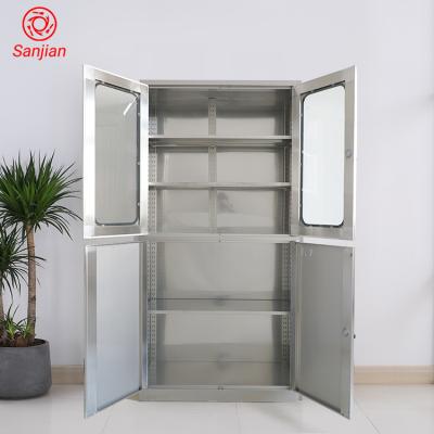 China (Others) Adjustable Customized Easy Assemble Furniture Steel Adjustable Structure Glass Swing Door Office Metal Flat File Cabinet Locker for sale