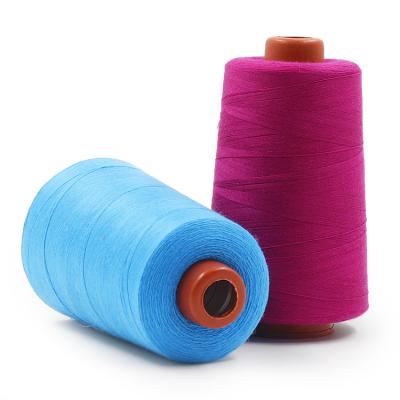 China Abrasion Resistance Poly Sewing Thread Cone Embroidery Factory Wholesale 60S/2 60S/3 5000yds Corespun Polyester Thread for sale