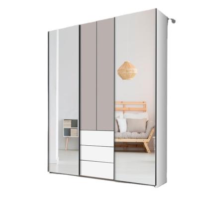 China (Size) CBDMART Style Wardrobe Closet Fabric Storage Bedroom Furniture Adjustable Factory Price High Quality European Wardrobe for sale