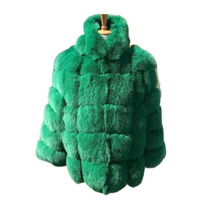 China 2021 Custom Anti-Wrinkle Women Fashion Coat Fox Fur Winter Luxury Jacket Warm Fox Larger Hooded Fur Coats for sale