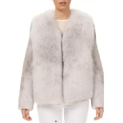 China Anti-wrinkle ladies luxury natural mink fur coats with interesting natural fox fur quality women mink fur jacket for sale