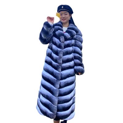 China 2021 new collection Anti-wrinkle fur jacket women chinchilla coats real chinchilla fur coat for sale