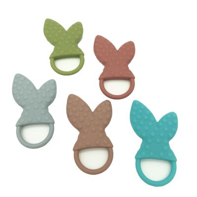 China Wholesale safe rabbit ears baby teether toy for kids baby teether silicone baby teether for sale