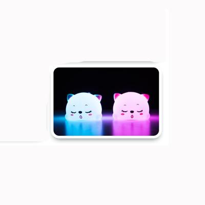 China 2021 Minimalist Color Changing Soft Silicone Baby Nursery Lamp Silicone Night Light LED Night Light For Kids for sale