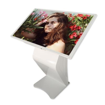 China HD Z Shape Indoor Touch Screen Kiosk Shopping Mall Kiosk Interactive Self Service Kiosk for sale