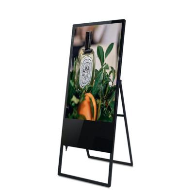 China Indoor Portable Advertising Board Indoor Portable LCD Display Android HD Digital Signage for sale