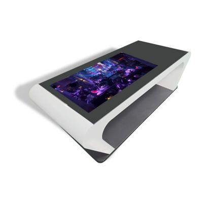 China Indoor Custom Multi-touch Coffee Table Finger Signature Smart Interactive Multi Touch Table for sale