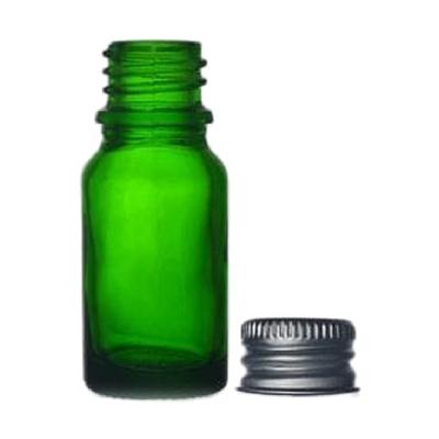 China 10ml cosmetic green glass bottles for essential oil bottle for sale