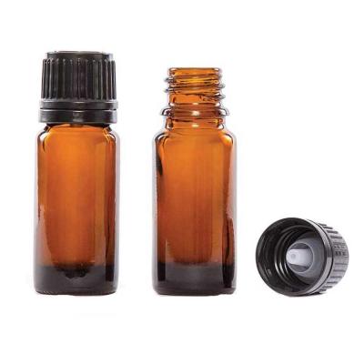 China Cosmetic 10ml (1/3 Ounce) Amber Glass Essential Oil Bottle with European Dropper Cap /10ml Amber Glass Bottle for sale