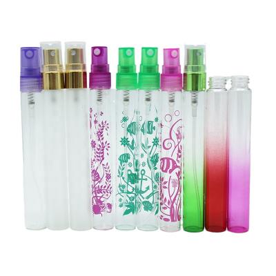 China 10ml cosmetic glass vial with sprayer for perfume 95 x 14 mm/tubular glass vial for sale