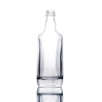 China Beverage 500ml Square Glass Bottles For Whiskey / Glass Bottle Whiskey for sale