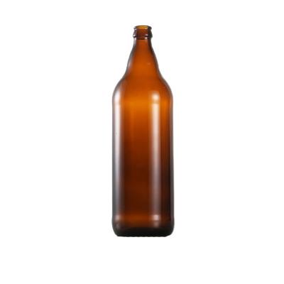 China 1000ml Empty Beer Bottles / Brewery Customized Beer Bottle With Crown Cap for sale