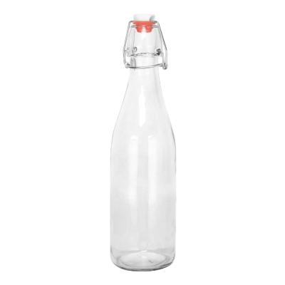 China 500ml Beverage Juice Bottle With Swing Top / Swing Top 500ml Glass Bottles for sale