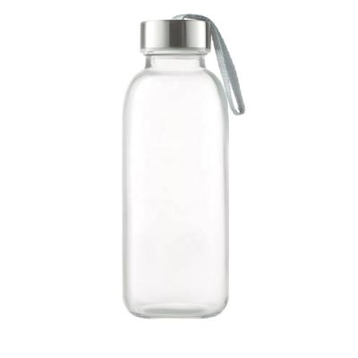 China 10oz Glass Water Drinking Water Bottle / Unbreakable Glass Water Bottle for sale