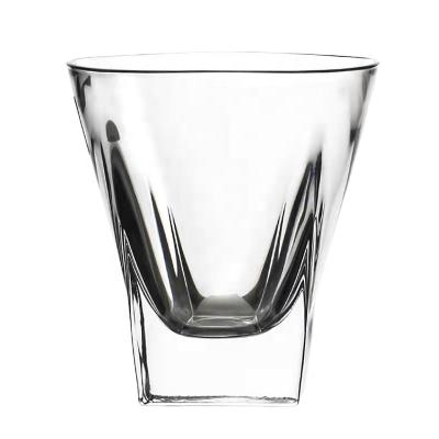 China High Quality Clear Whiskey Glass Cup Whiskey Tumbler Drinks 180ml Glass Mug for sale