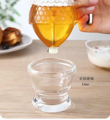 China High Quality 200ml Food Glass Dispensers For Best Honey Honey Dispenser Honey Bee Dispenser for sale