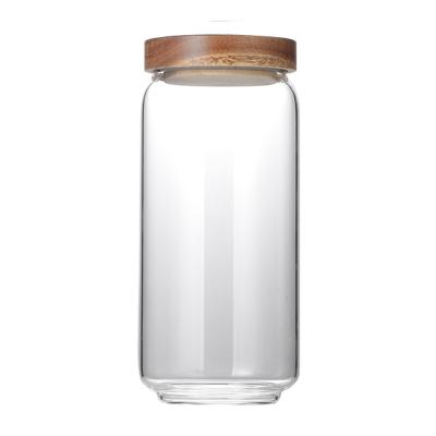 China 950ml Food Borosilicate Glass Jar With Lid for sale