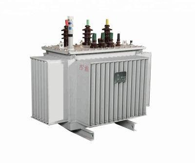 China Power S11 50/60Hz Three Phase Step Down 6.6kv to 400v 10kv 11kv 50kva 100kva 200 KVA Oil Immersed Transformers for sale