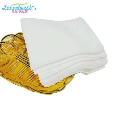 China MOQ Plain Weave Wholesale 50*60CM Low Double Dyed White Gauze Cotton Reusable Nappy Insert for sale