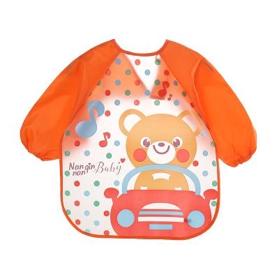 China Antibacterial Hot Sale Kids Baby Apron Plastic Washable Bibs for sale