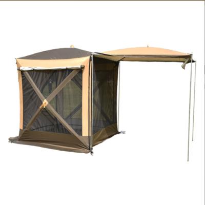 China Factory Price Extended Type Can Build A Canopy Tent 300D Oxford Cloth Outdoor Tent For Camping And Hikinig for sale