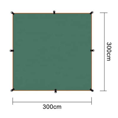 China Outdoor custom made camping tent tarp rain fly camouflage/field play custom light weight portable waterproof running fly for sale