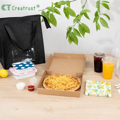 China Creatrust handmade factory wholesale 7 8 9 10 11 12 16 18 19 20 inch corrugated pizza boxes packing supply manufacturers supplier for sale