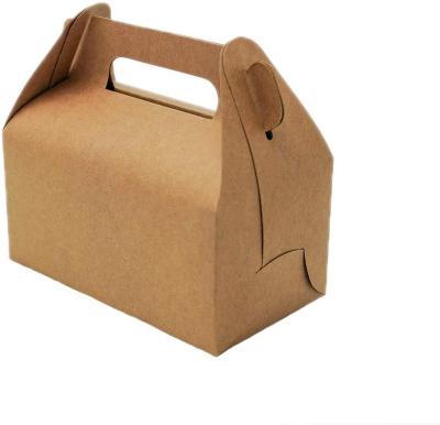 China Handmade Brown Recycled Kraft Paper Gift Box For Candy And Snack Boxes for sale