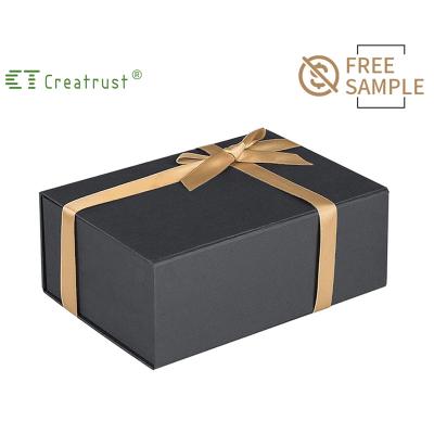 China Recycled Materials Creatrust Bespoke Factory FO OEM ODM New Arrival Custom Made Simple Elegant Folding Paper Boxes FO Gift Paper Boxes for sale