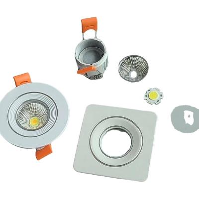 China Good Price Good Quality 5w Modern Square COB Light Small Size Type SKD Downlight 3000K 6500K for sale