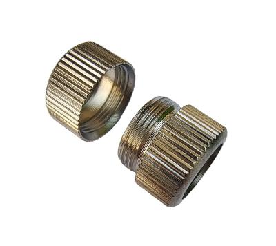 China Outer Diameter 18, 19mm Brass Male/Female Screw Cap Sets Used In Outdoor Waterproof Solar Powered Lamps And Lanterns for sale