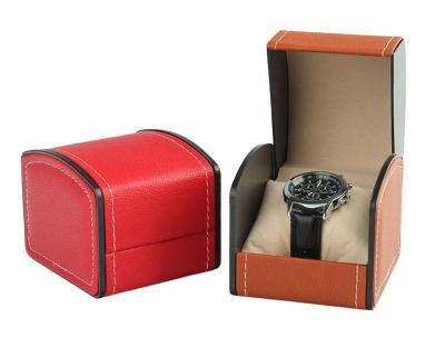 China Fashionable Customized Watch Box With Luxury PU Leather And Fashion Simple Watch Box for sale