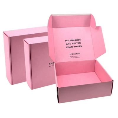 China Recycled Pink Colorful Cheap Mailing Cardboard Ads Materials Custom Origami Box Printing Boxes for sale