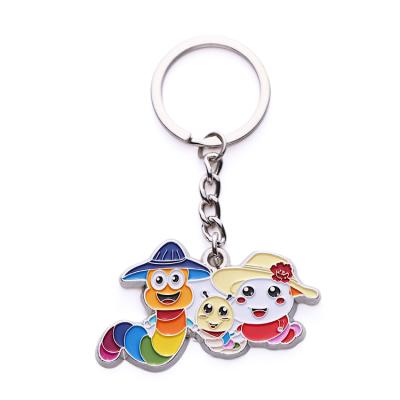 China Souvenir Unique Design Custom Metal Opens 3d Keychains Cartoon Key Chain Animal Decoration Keychains For Kids for sale