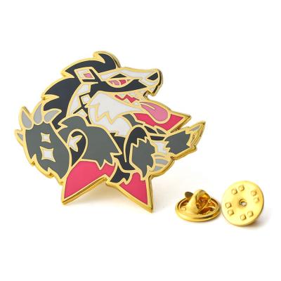 China Custom Europe Cartoon Enamel Lapel Pin Logo Soft Metal Anime Pin for sale