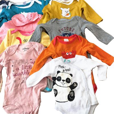 China Wholesale High Quality Cotton Baby Bodysuit Plain Color Soft 100% Baby Romper Breathable Long Sleeve Baby Unisex Clothing for sale