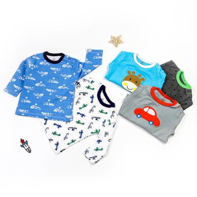 China Breathable Boys Long Sleeve T-shirt For Cute Cartoon Cotton Long Sleeve Top Spring Children Kids Clothing G131 for sale