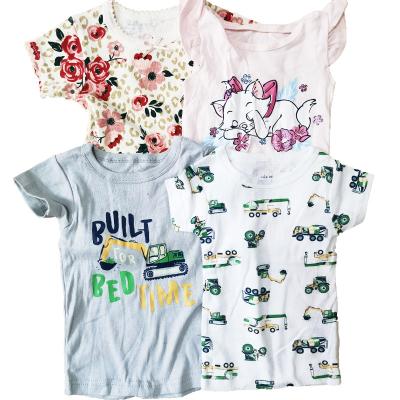 China Cotton Boys Girl T-shirt Summer Children Tops Clothing Cotton Animal Print Short Sleeve T-shirts Children 2-8 Years for sale