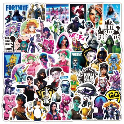 China 100pcs No-double Waterproof Vinyl Game Waterproof Sun-protection Sticker For Laptop Water Bottle Skateboard Car Luggage Gaffiti Sticker Kid Toy for sale