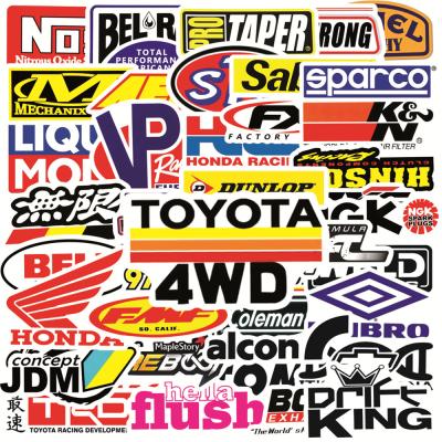 China 50pcs Waterproof JDM Sun-protection No--double Text Stickers Waterproof Vinyl JDM Removable PVC Stickers For Adults/Skateboard/Mug/Suitcase/Car/Laptop Stickers for sale