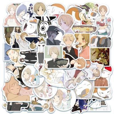 China 50pcs No-double Waterproof Natsume Anime Sun-protection Book Of Friends Vinyl PVC Sticker For Computer Motorcycle Luggage Skateboard Car DIY Graffiti Stickers portable for sale